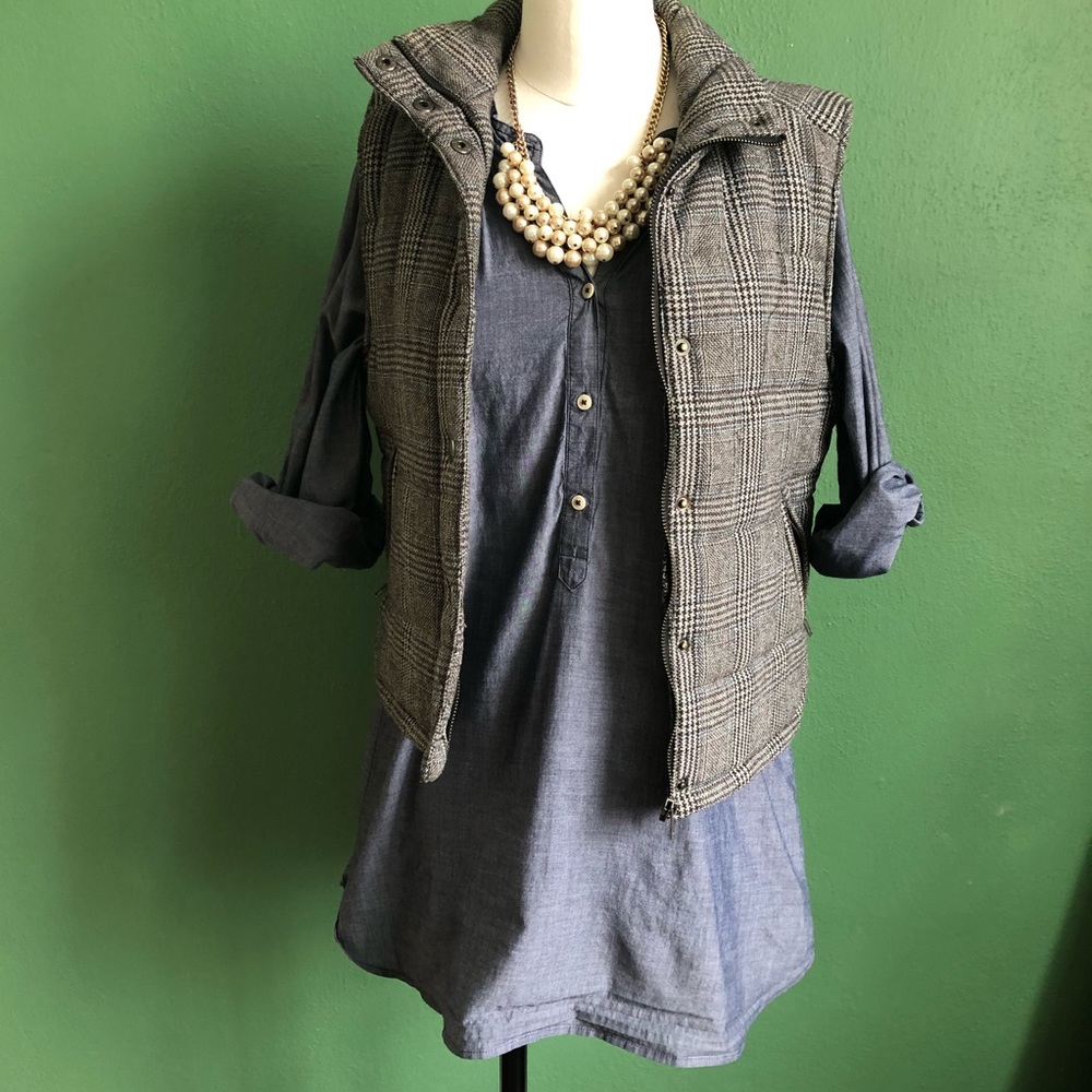 Wool Plaid Vest